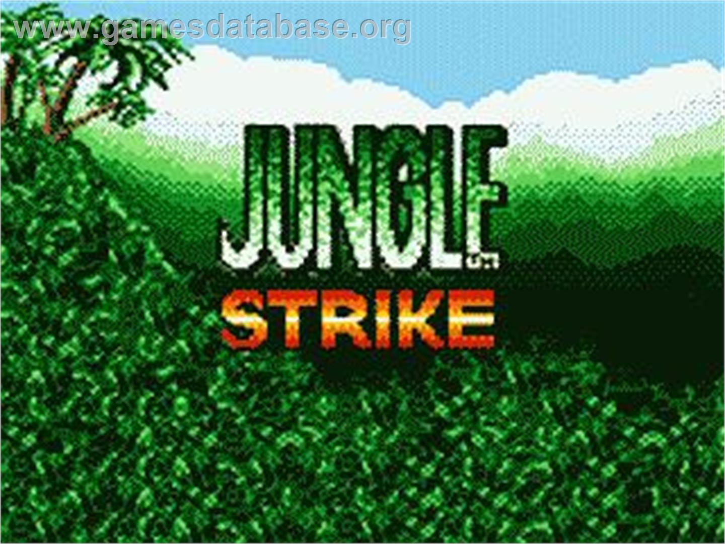 Jungle Strike - Sega Game Gear - Artwork - Title Screen