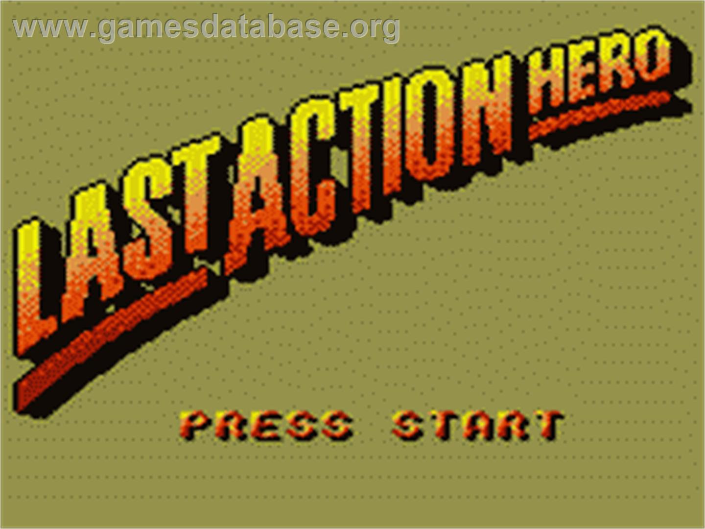 Last Action Hero - Sega Game Gear - Artwork - Title Screen