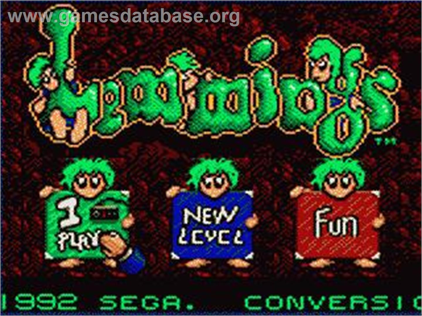 Lemmings - Sega Game Gear - Artwork - Title Screen
