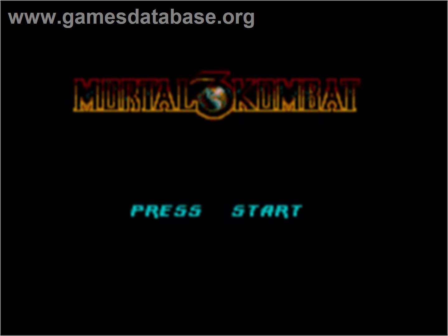 Mortal Kombat 3 - Sega Game Gear - Artwork - Title Screen