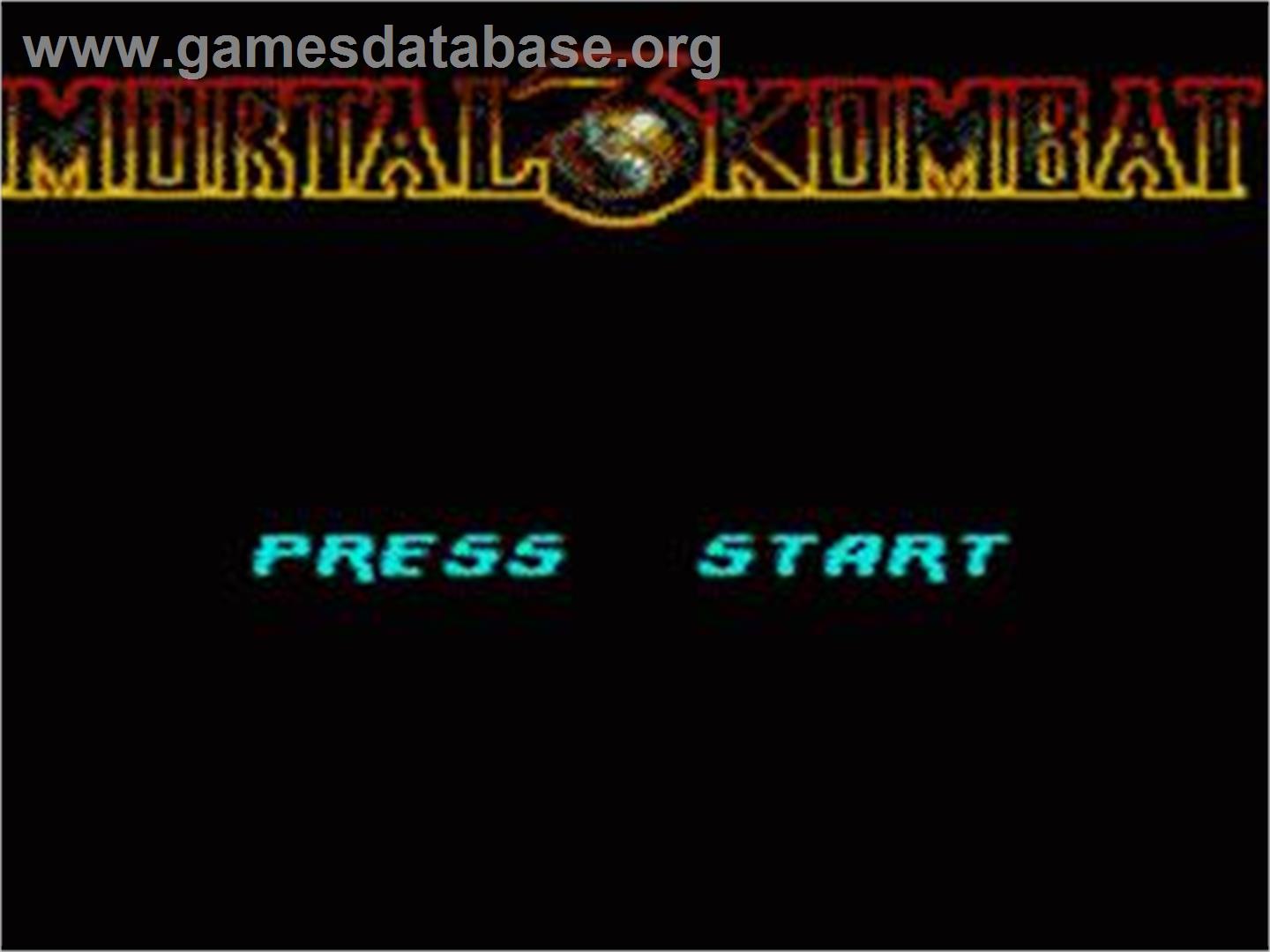Mortal Kombat 3 - Sega Game Gear - Artwork - Title Screen