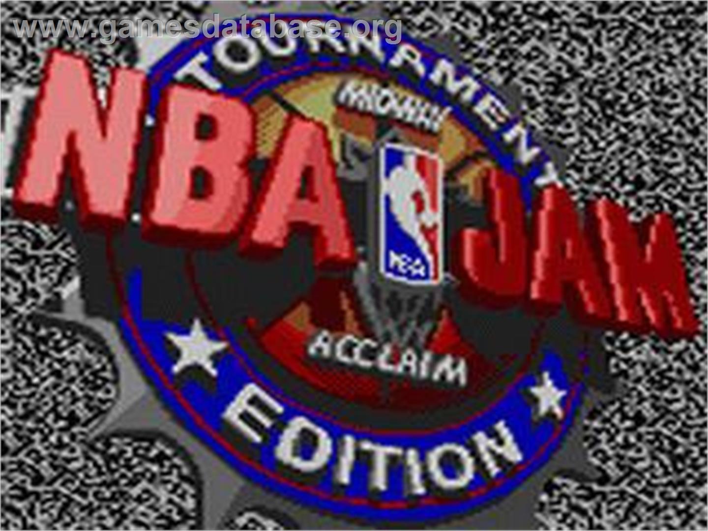 NBA Jam Tournament Edition - Sega Game Gear - Artwork - Title Screen