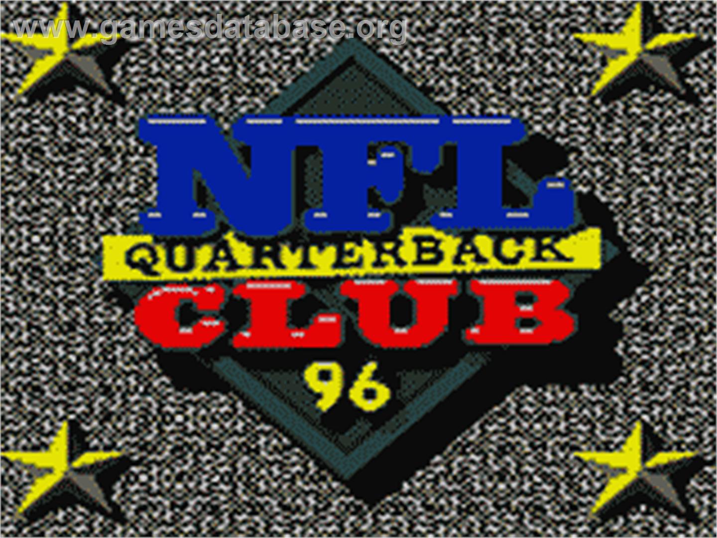 NFL Quarterback Club '96 - Sega Game Gear - Artwork - Title Screen