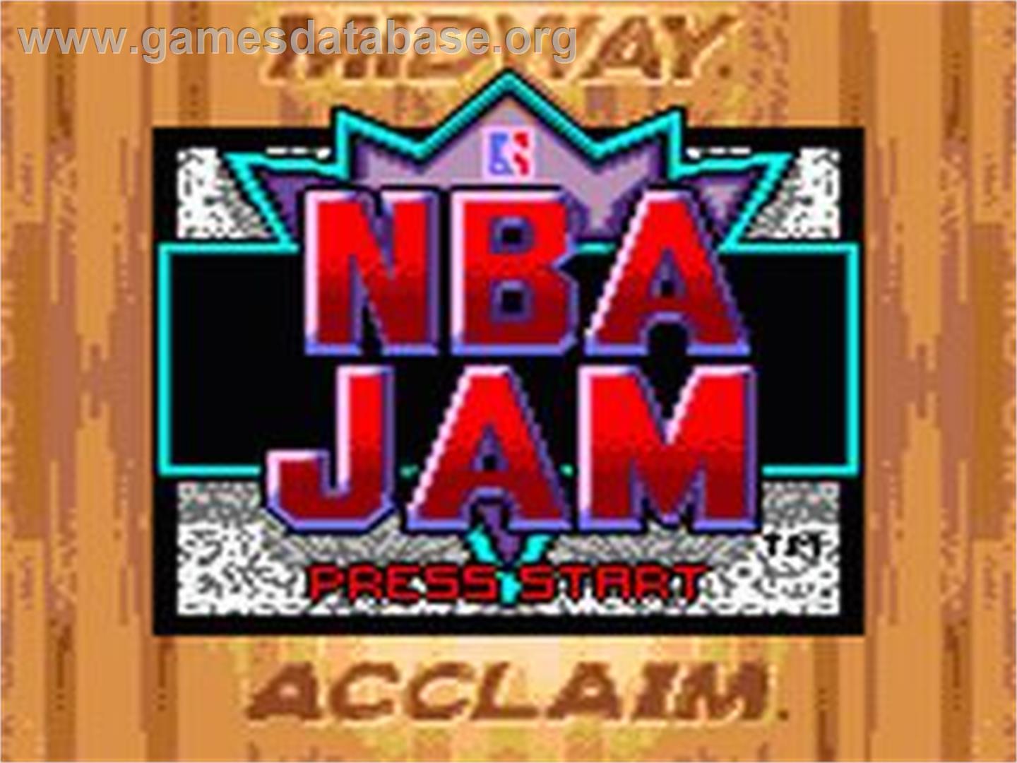 Nba Jam - Sega Game Gear - Artwork - Title Screen