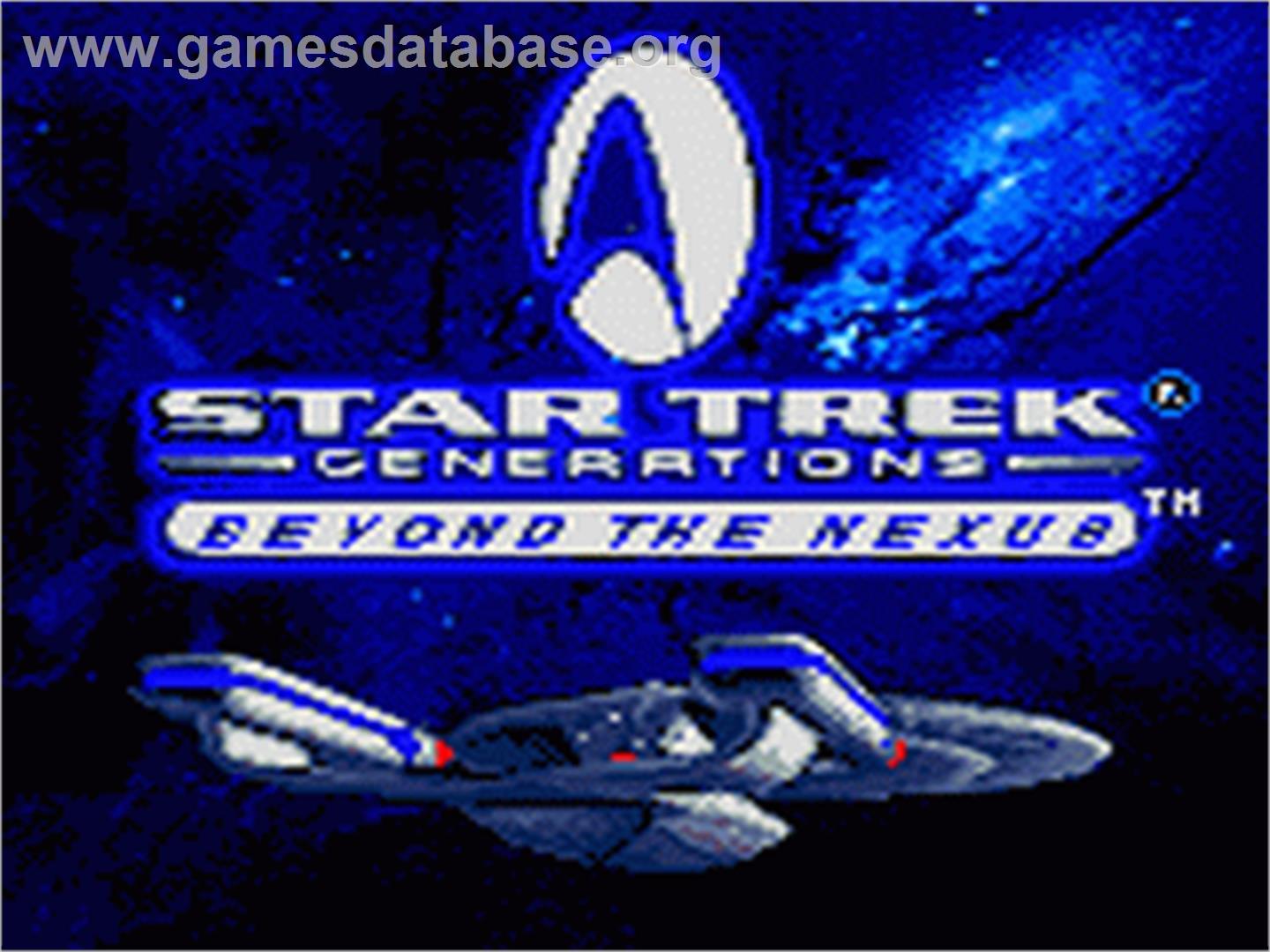 Star Trek Generations - Beyond the Nexus - Sega Game Gear - Artwork - Title Screen