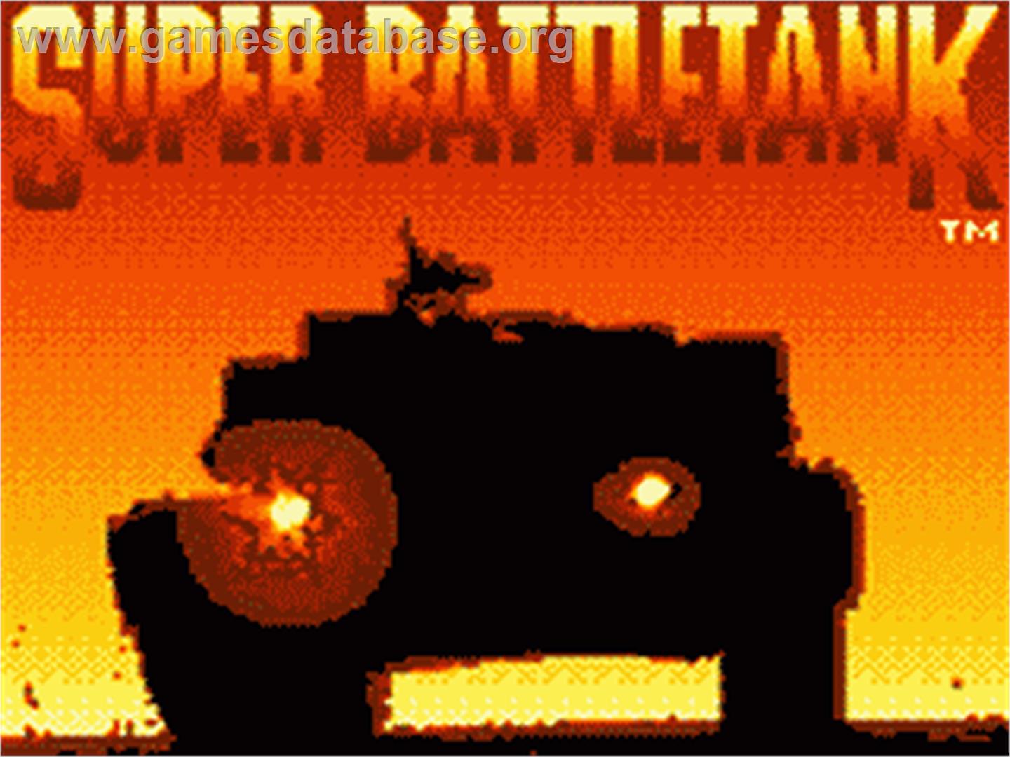 Super Battletank: War in the Gulf - Sega Game Gear - Artwork - Title Screen
