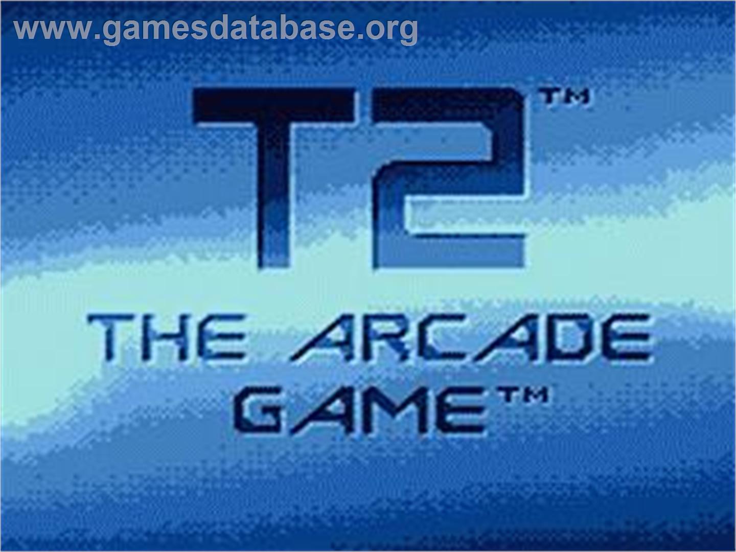T2 - The Arcade Game - Sega Game Gear - Artwork - Title Screen