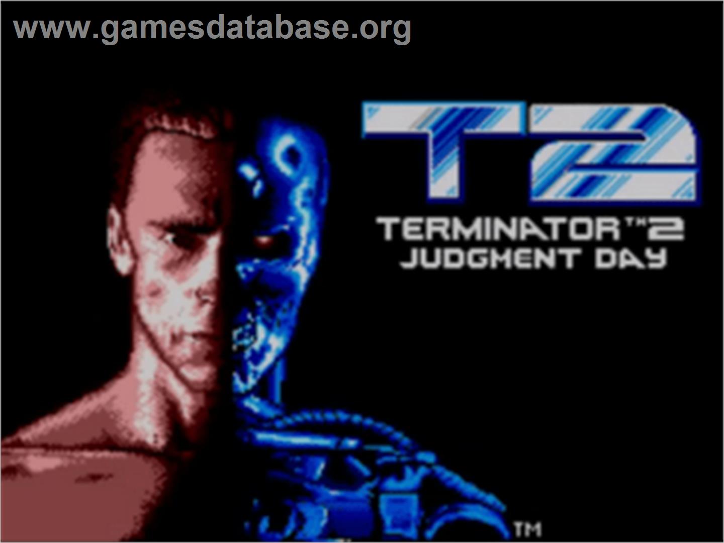 Terminator 2 - Judgment Day - Sega Game Gear - Artwork - Title Screen