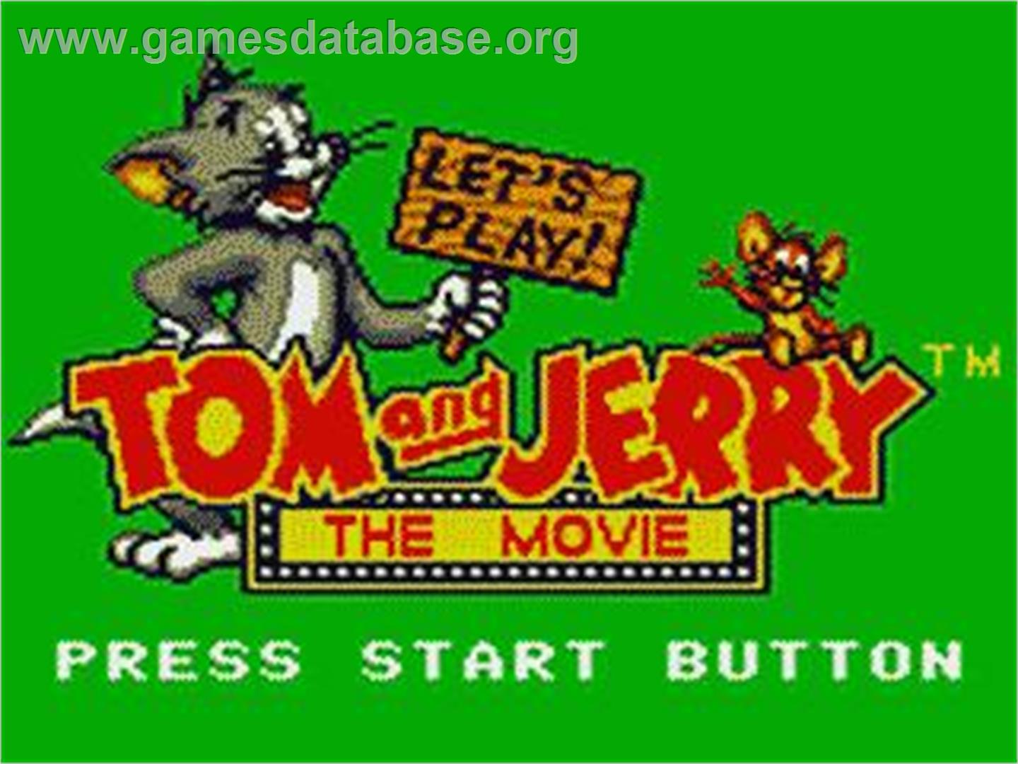 Tom And Jerry - The Movie - Sega Game Gear - Artwork - Title Screen