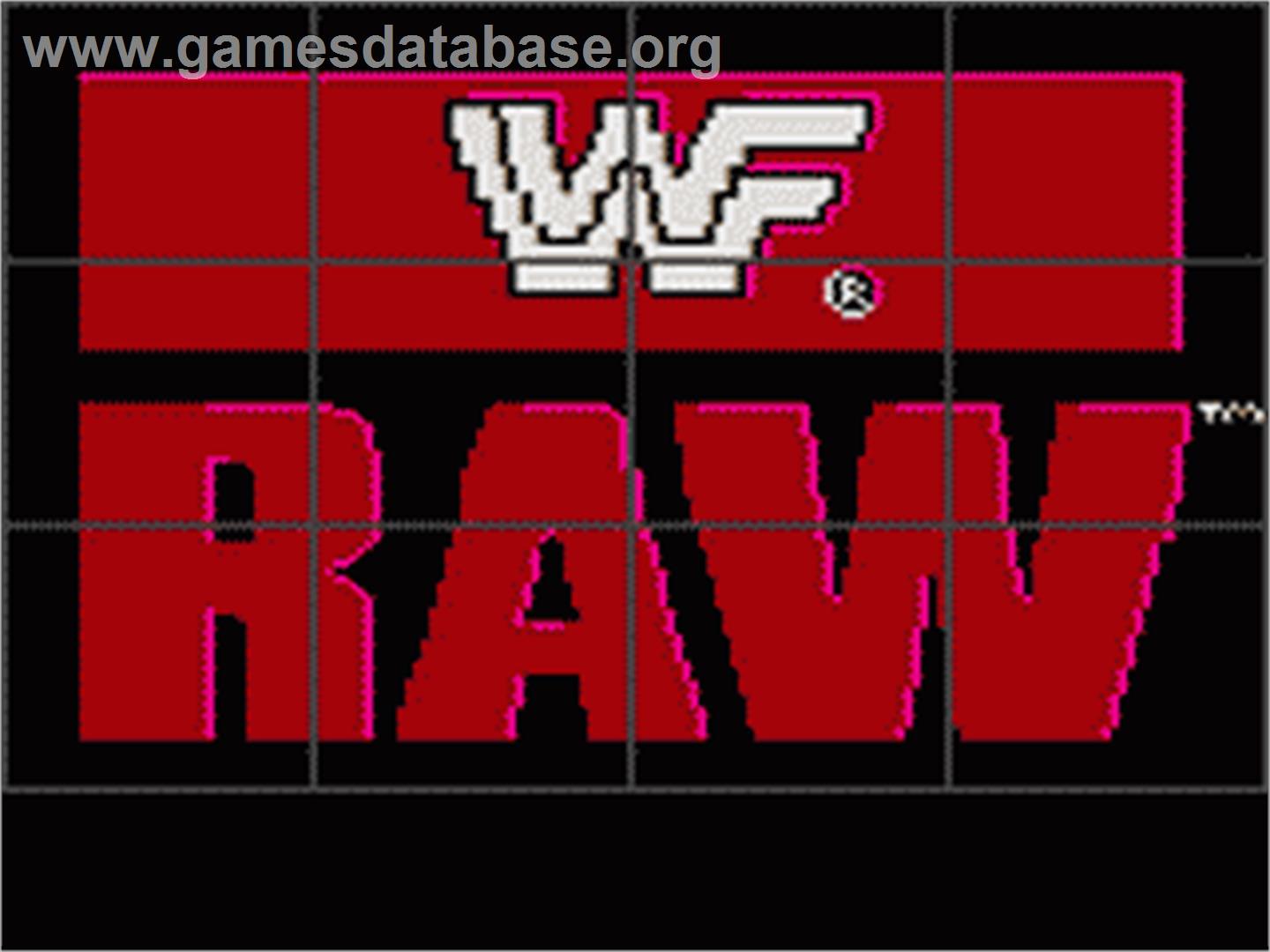 WWF Raw - Sega Game Gear - Artwork - Title Screen