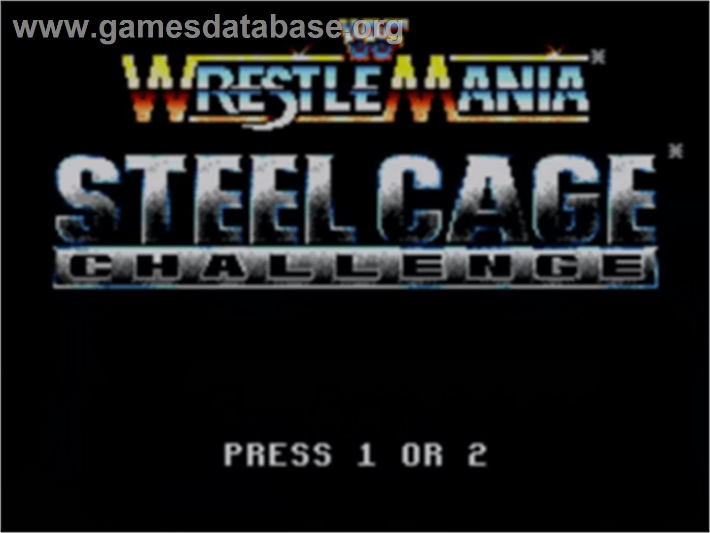 WWF Wrestlemania: Steel Cage Challenge - Sega Game Gear - Artwork - Title Screen