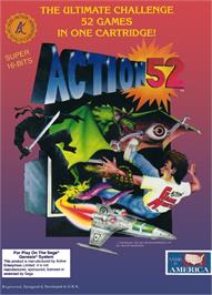 Box cover for Action 52 on the Sega Genesis.