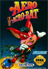 Box cover for Aero The Acro-bat on the Sega Genesis.