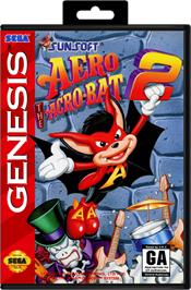 Box cover for Aero the Acro-Bat 2 on the Sega Genesis.