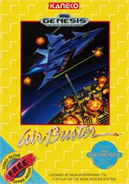 Box cover for Air Buster on the Sega Genesis.