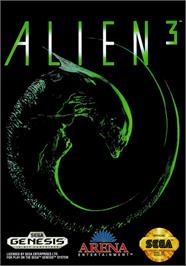 Box cover for Alien 3 on the Sega Genesis.