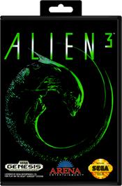 Box cover for Alien³ on the Sega Genesis.