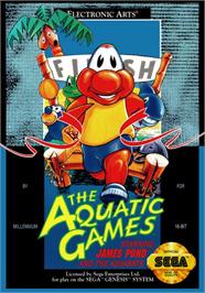 Box cover for Aquatic Games Starring James Pond And The Aquabats, The on the Sega Genesis.
