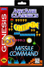 Box cover for Arcade Classics on the Sega Genesis.