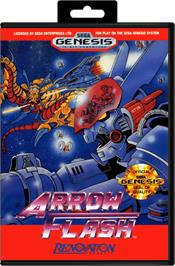 Box cover for Arrow Flash on the Sega Genesis.