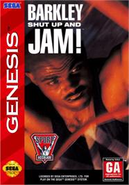 Box cover for Barkley Shut Up And Jam! on the Sega Genesis.