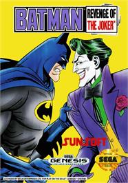 Box cover for Batman - Revenge Of The Joker on the Sega Genesis.
