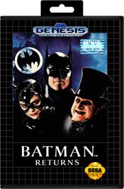 Box cover for Batman Returns on the Sega Genesis.