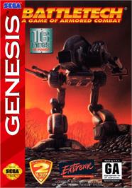 Box cover for Battletech - A Game Of Armored Combat on the Sega Genesis.