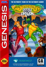 Box cover for Battletoads And Double Dragon on the Sega Genesis.