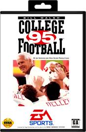 Box cover for Bill Walsh College Football 95 on the Sega Genesis.