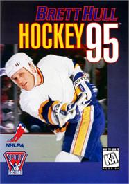 Box cover for Brett Hull Hockey '95 on the Sega Genesis.