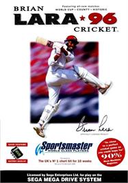 Box cover for Brian Lara Cricket 96 on the Sega Genesis.