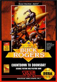 Box cover for Buck Rogers - Countdown To Doomsday on the Sega Genesis.