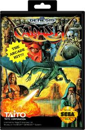 Box cover for Cadash on the Sega Genesis.