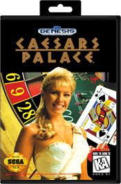 Box cover for Caesars Palace on the Sega Genesis.
