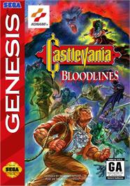 Box cover for Castlevania - The New Generation on the Sega Genesis.