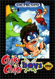 Box cover for Chiki Chiki Boys on the Sega Genesis.
