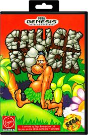 Box cover for Chuck Rock on the Sega Genesis.