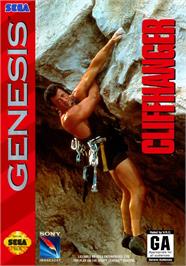 Box cover for Cliffhanger on the Sega Genesis.
