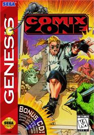 Box cover for Comix Zone on the Sega Genesis.