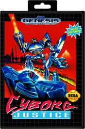 Box cover for Cyborg Justice on the Sega Genesis.