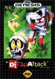 Box cover for Decap Attack on the Sega Genesis.