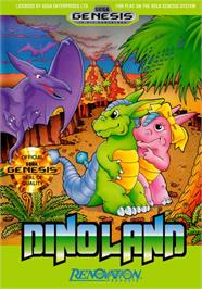 Box cover for Dino Land on the Sega Genesis.