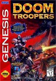 Box cover for Doom Troopers on the Sega Genesis.