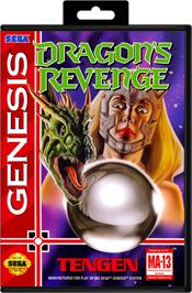 Box cover for Dragon's Revenge on the Sega Genesis.