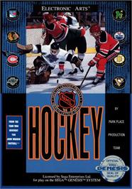 Box cover for Ea Hockey on the Sega Genesis.