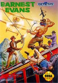 Box cover for Earnest Evans on the Sega Genesis.