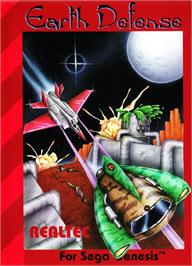 Box cover for Earth Defense on the Sega Genesis.