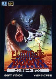 Box cover for Eliminate Down on the Sega Genesis.
