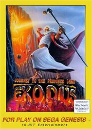 Box cover for Exodus: Journey to the Promised Land on the Sega Genesis.
